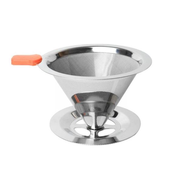 

coffee filters steel filter holder reusable baskets dripper r2k7
