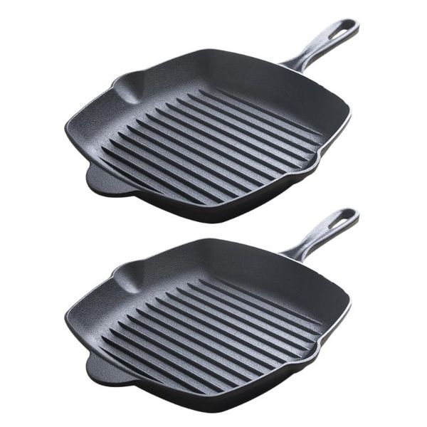 

pans 2pcs frying breakfast kitchen cooking pan durable iron eggs