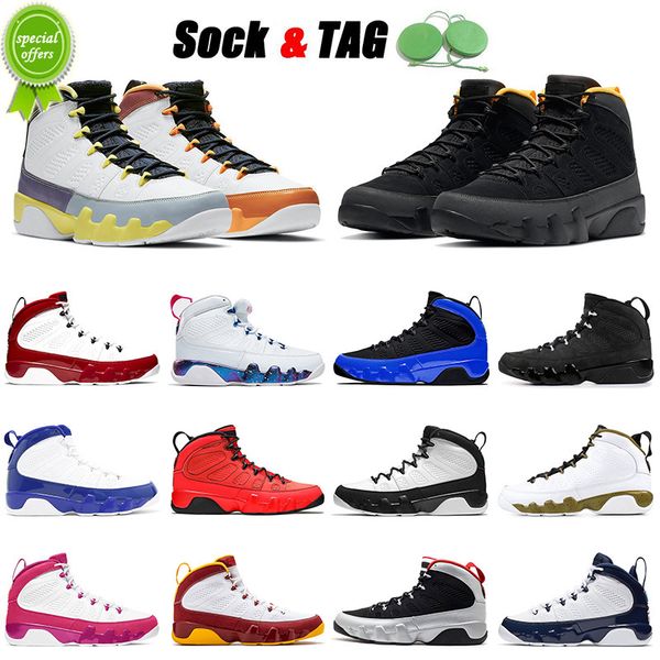 

change the world arrival basketball shoes 9 9s ix men women gym red racer blue university gold space jam trainers sneakers 40-47