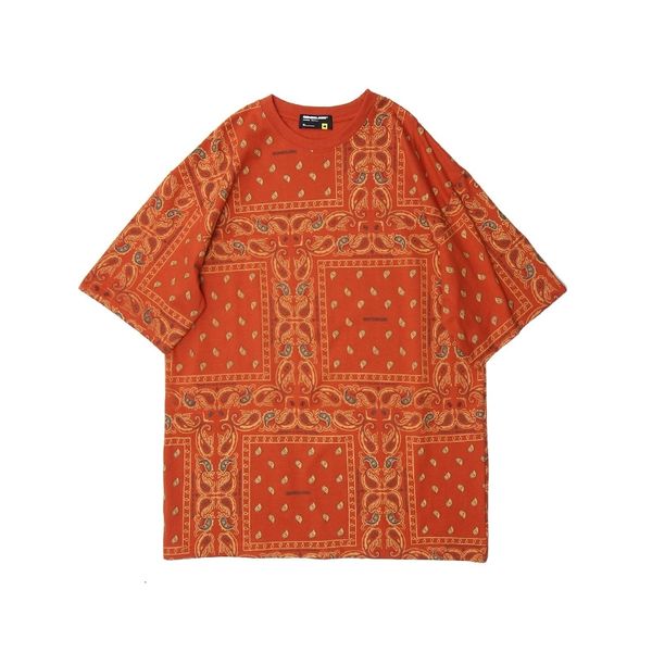 

men's t-shirts european and american style cashew flower t-shirt, boys fashion brand hip-hop dark black short sleeves msc-t75 gh42, White;black