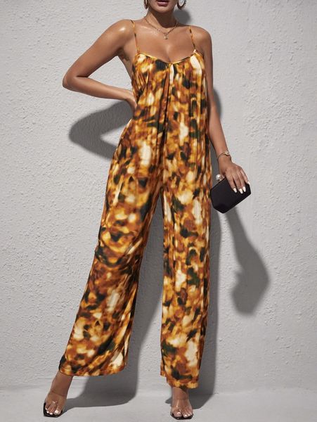 

sxy tie dye cami jumpsuit f0ti#, White