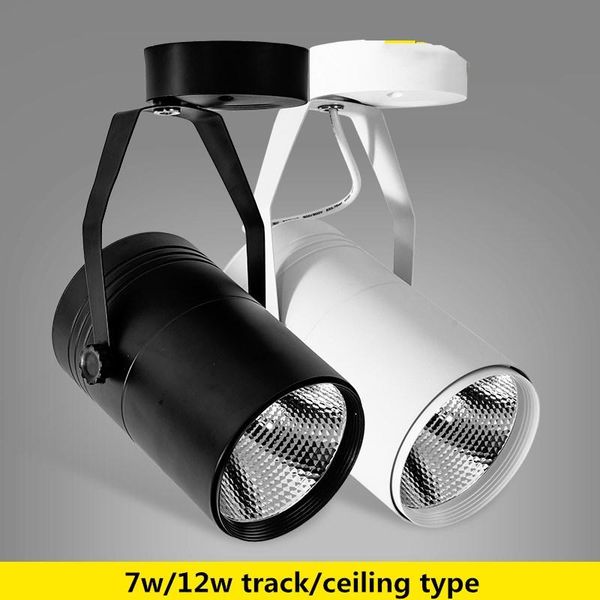 

cob spotlights led track lights clothing store mounted ceiling background wall shops commercial slide