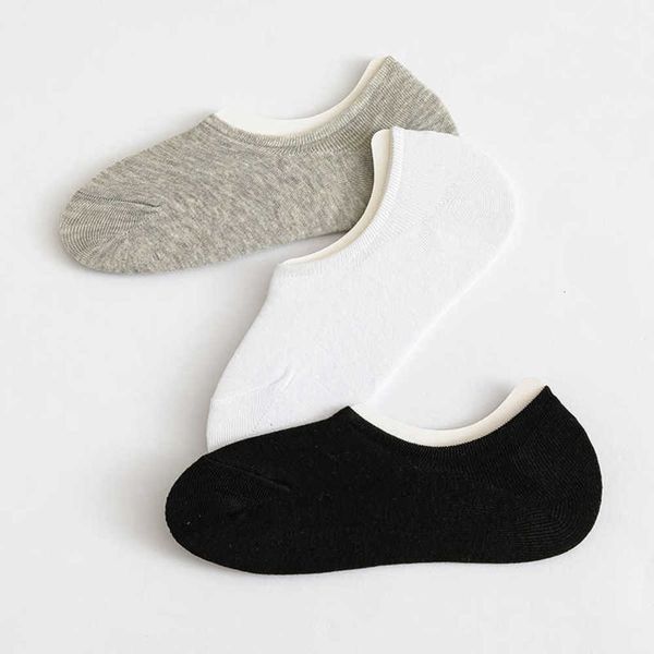 

men's boat invisible black white, gray, tricolor cotton socks, silicone drop and sweat absorption