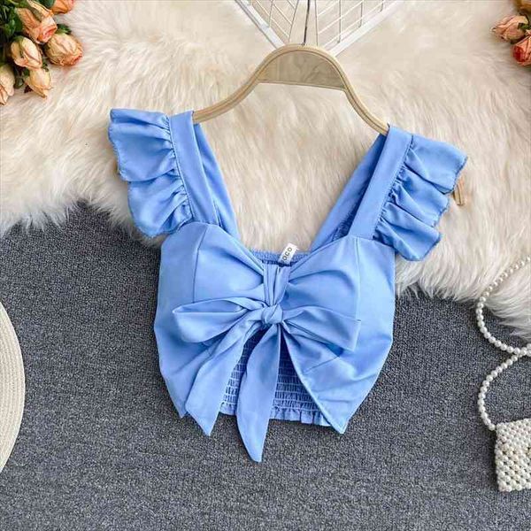 

Tank Top Women Sexy Crop Tops Sleeveless Tops For Woman Solid Color Camis For Womens Omighty Summer Camisole Ins, White