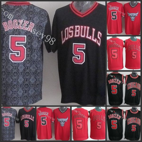 

chicago bulls black #5 carlos boozer green jersey