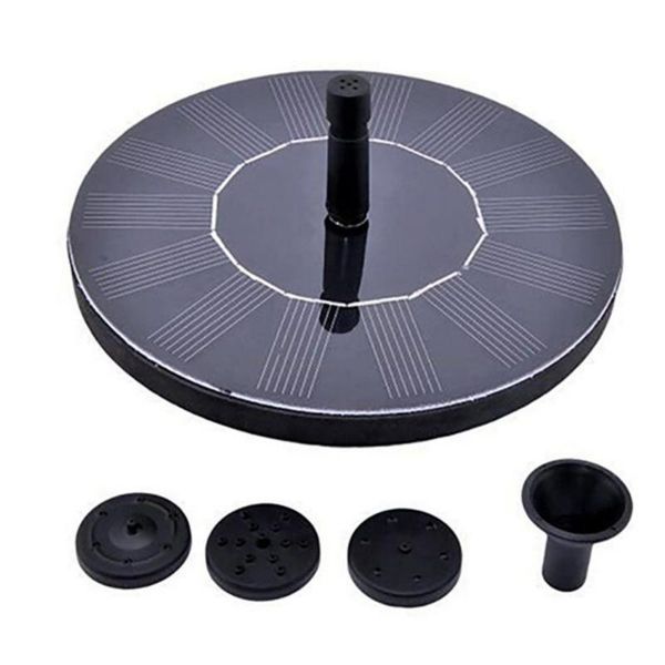

mini solar power water fountain garden pool pond outdoor powered pump birdbath decorations
