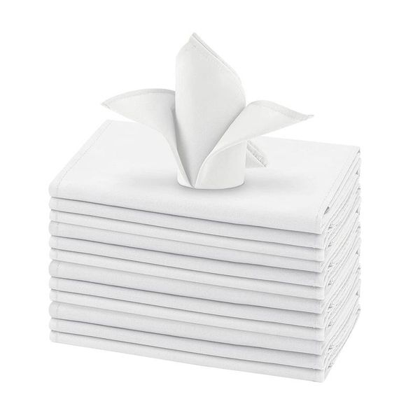 

table napkin 12pcs polyester napkins jacquard damask cloth wedding mats event el party decoration