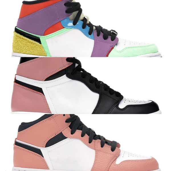 

2021 men basketball shoes 1s high og 1 volt gold chicago obsidian tie dye dark mocha shattered backboard mens women trainers sneakers 21aorx