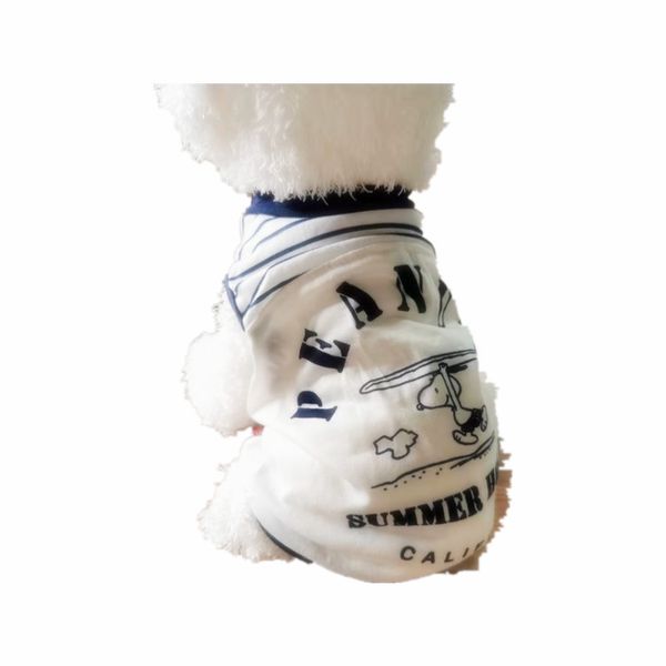 

dog cat pet cloth spring summer letter breathable vt teddy bomei fadou small thin