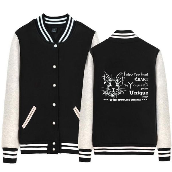 

women's jackets woman baseball jacket girl coat cartoon kitten pussycat cat boundless universe single breasted fleece ziiart, Black;brown