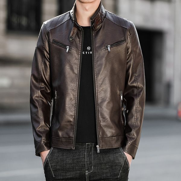 

men's leather & faux leather jacket, motorcycle tight michael jackson, 2021, Black