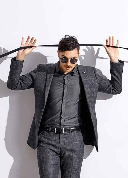 

men's suits & blazers mens formal groom tuxedos designer jackets custom made fall winter two pieces pinstripe suits(jacket+pants) 6rx7, White;black