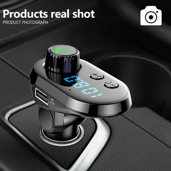 NEU Q15 Auto Freifahl Wireless Bluetooth Kit FM Sender LCD Display MP3 Player USB Ladegerät Modulator Zubehör