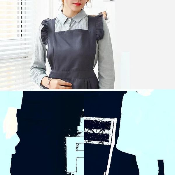 

aprons brief nordic wind apron florist cotton linen pleated skirt lady kitchen dress for cooking baking restaurant pinafore