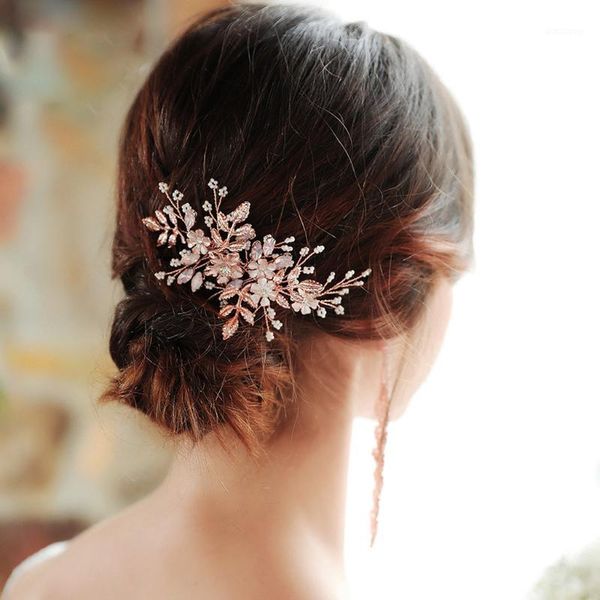 

wedding accessories bridal crystal hair clips comb pearls pins grip diamante headdress copricapo da sposa1