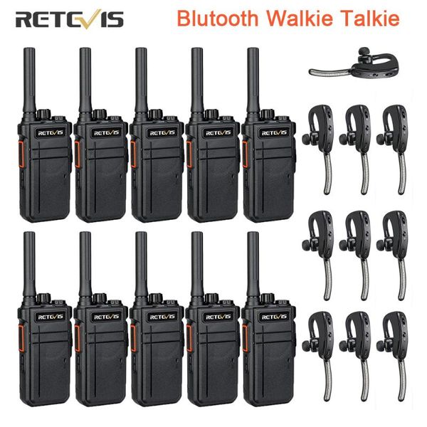 

retevis walkie talkie bluetooth rb637 pbluetooth pmr 446 two-way radio portable walkie-talkies el restaurant