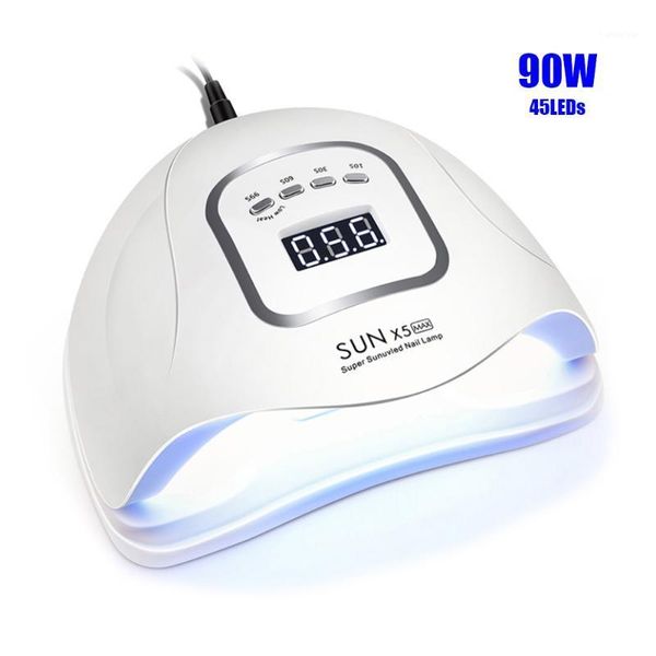 

sunx5max nail dryer 45 pcs leds uv led lamp for gel polish dual power quick drying with auto sensor manicure salon lamp1