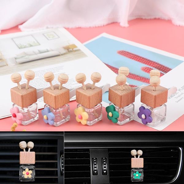 

car air freshener perfume clip fragrance glass bottle essential oils diffuser