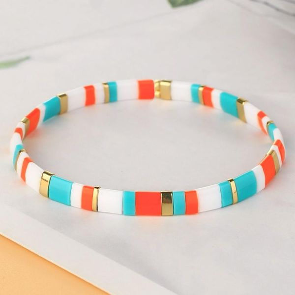 

charm bracelets quanchi showy tila beads 2021 boho handmade stretch miyuki bracelet fashion stackable bangle for women jewelry-2g, Golden;silver