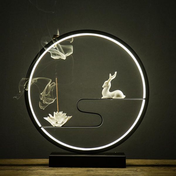 

fragrance lamps luxury incense burner ceramic modern white smoke personality encensoir home decor ei50ib