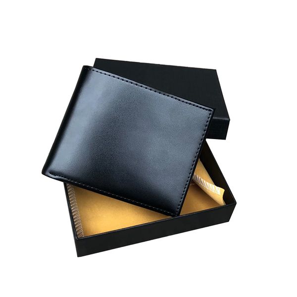 

mens wallet european style business men's leather with wallets for men designer purse box dust bag short card holder pocket fashion pur, Red;black
