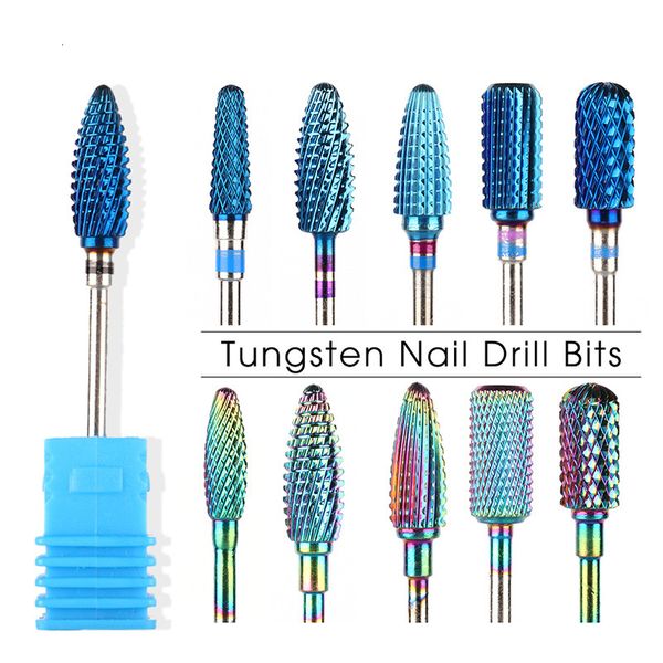 

color plated metal tungsten steel head electric grinding machine accessories manicure applicable tools