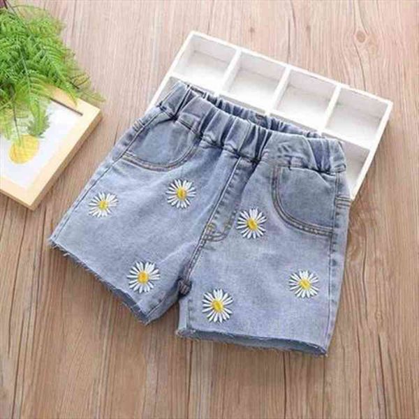

summer girls denim shorts fashion hole children jeans south korea style girl casual cowboy child 2 12 years, Black