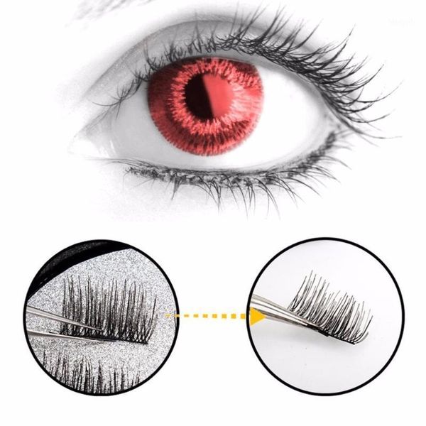 

summer 3d permanent magnetic eyelash glue natural thick eye lashes extension handmade 4 lashes/1 pair1