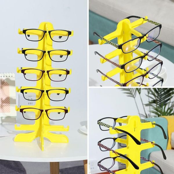 

fashion sunglasses frames organizer space saving shelf glasses holder storage rack exhibition frame eyeglasses display stands, Black