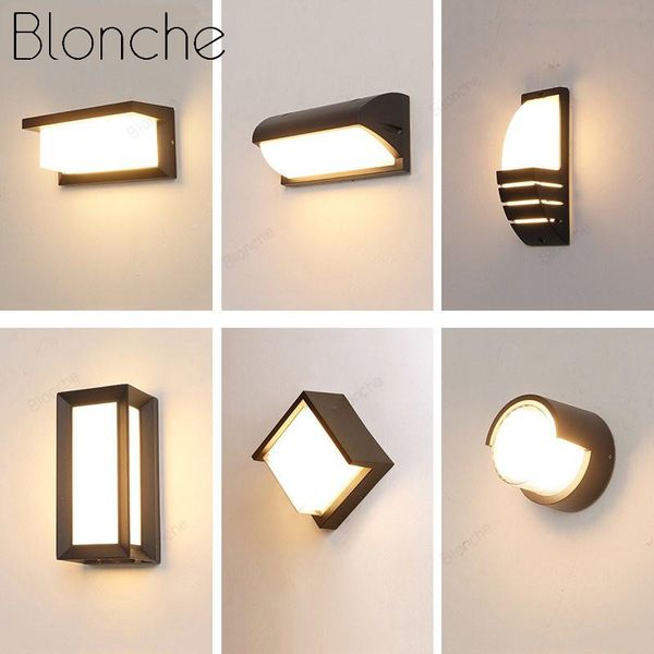 

wall waterproof lamp for porch bathroom alley bar indoor outdoor home surface mounted aluminum sconce ac90-260v