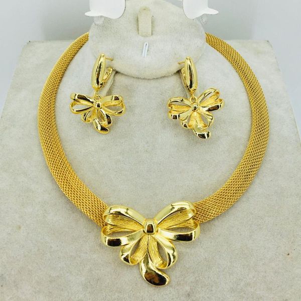 

earrings & necklace italian gold colored jewelry for women's african bead fashion bracelet, Silver