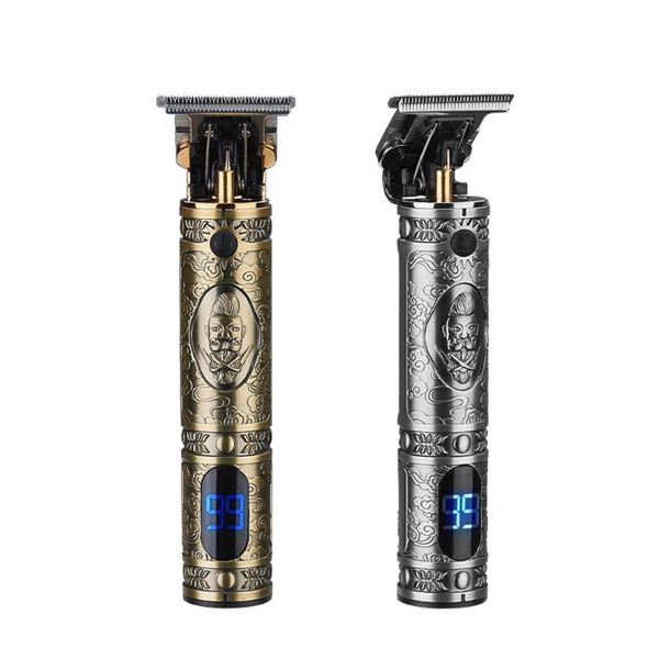 

men hair clippers usb rechargeable cutting kit lcd screen