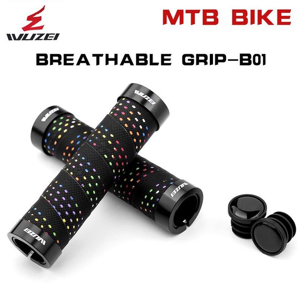 

bike handlebars &components wuzei eva mountain handlebar cover grip lockable universal comfortable absorbing anti-skid riding accessor