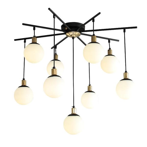 

chandeliers magic bean glass ball ceiling minimalist indoor led lighting children's room living home decoration