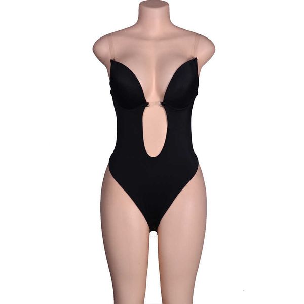 

waist tummy shaper steel ring gathered cht support open back u-shaped invisible bra wedding evening drs body underwear