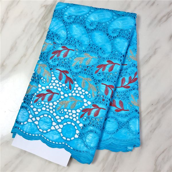 5yards / Lot Top Sale Sky Blue Bazin Brocade кружевная ткань африканский хлопковый материал вышивка для заправки PL71286