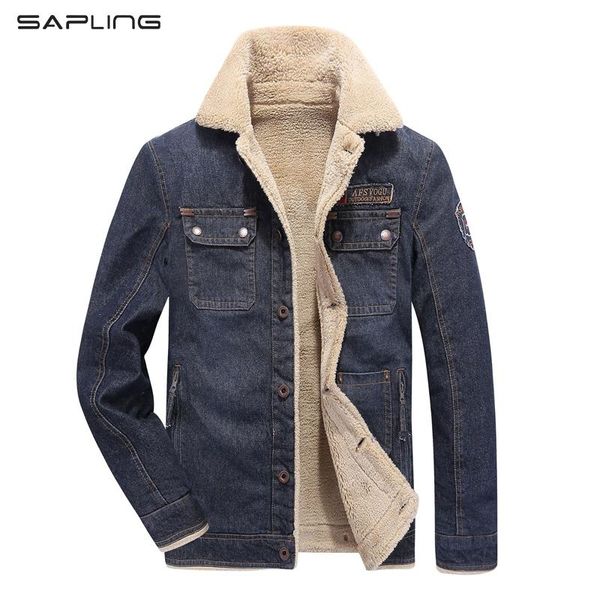 

men's jackets m-4xl men jacket coats brand clothing denim fashion mens jeans thick warm winter outwear male cowboy drop, Black;brown