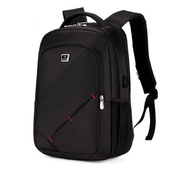 

backpack external usb charge men's waterproof 15.6inch lapmen women school bags mochila masculina 2021 solid