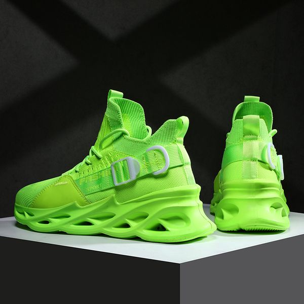 

wholesale 2021 arrival sports running shoes for mens women triple green all orange comfortable breathable outdoor sneakers big eur 39-46 y-9