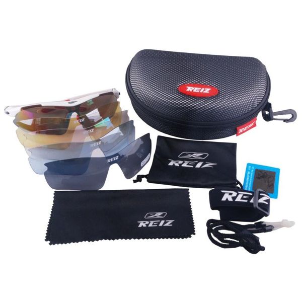 

outdoor eyewear men women cycling goggles sunglass glasses bicycle bike uv400 sports sun 5 lenses original box
