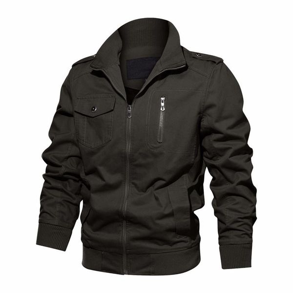 

men's jackets spring autumn military coats cotton army outerwear casual male bomber jacket mens brand clothing size m-6xl,2811, Black;brown