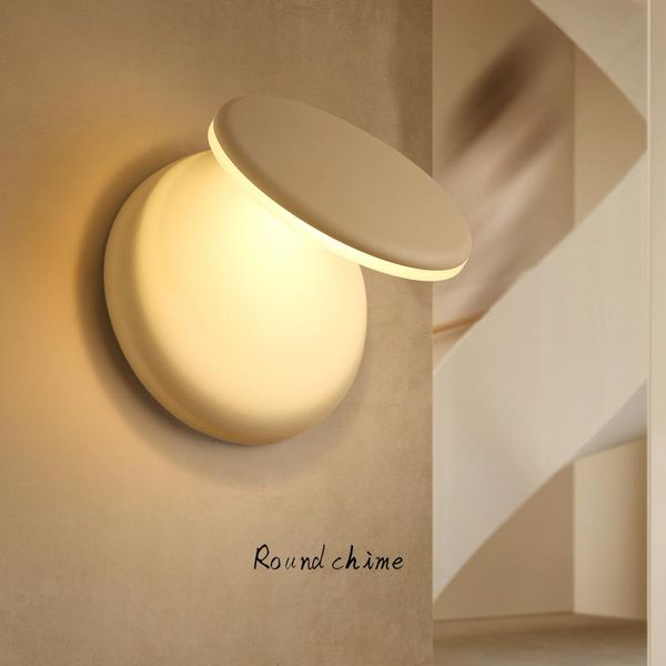 

wall lamp nordic light modern sitting room circular adornment bedroom fashion study berth simple corridor lamps