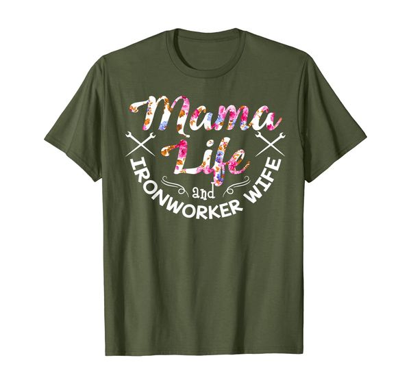 

Mama Life And Ironworker Wife Mother' Day T-Shirt Gifts, Mainly pictures
