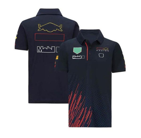 

f12021 racing suit men's short-sleeved lapel polo shirt formula one t-shirt car overalls logo can be customized