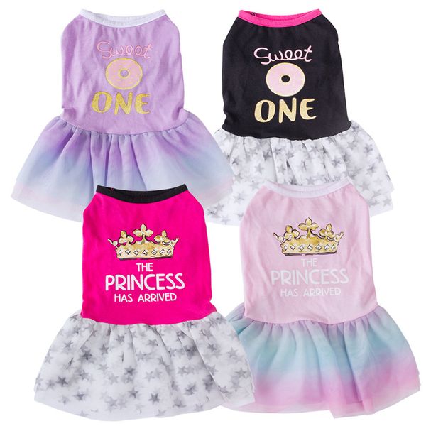 8 Color Atacado Cães Roupas De Cães De Cão Pet Princesa Princesa Roupas Donut Shawl Saia Pets Tutu Petticoat Cachorrinho Café Bonito Saias Lace Camisole Vestido A110