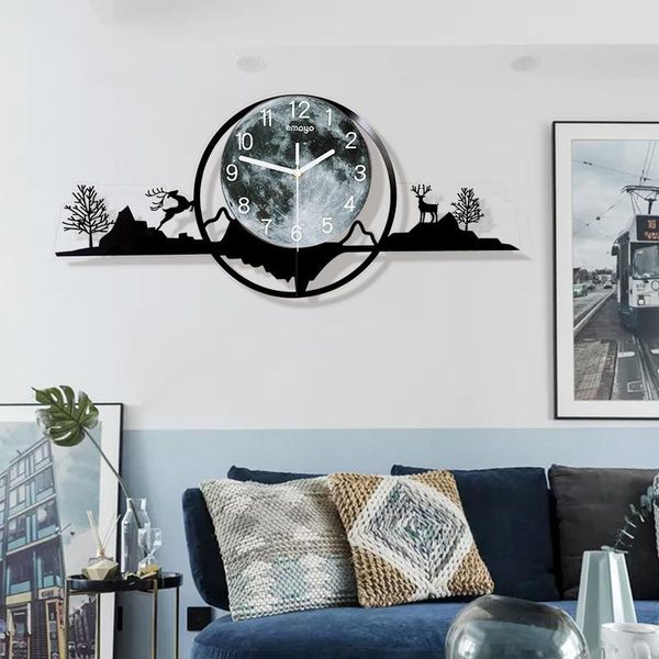 

floating clock digital wall luminous modern decorate for office bedroom living room l23 clocks