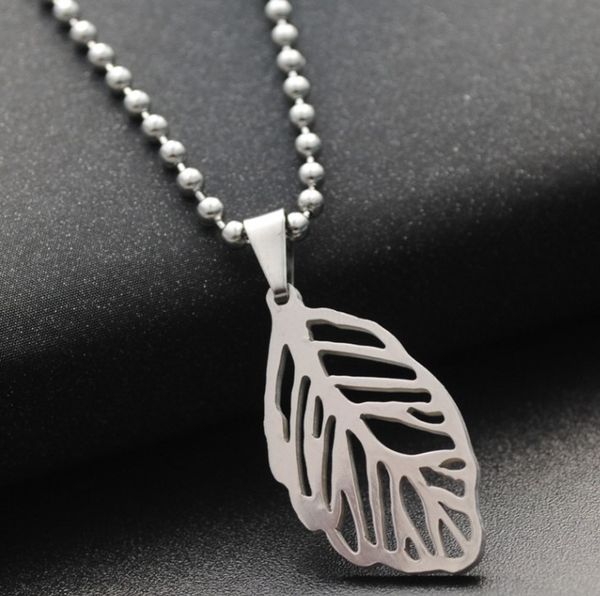 

men's necklace stainless steel titanium pendant, Silver