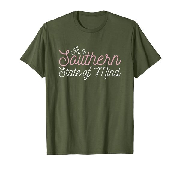 

country t shirt in a southern state of mind, White;black