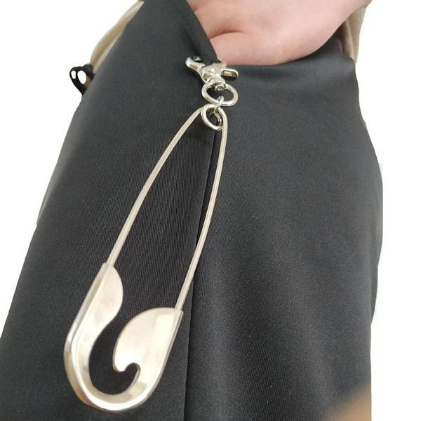 

keychains metal wallet belt chain rock punk trousers hipster pant jean keychain silver pin ring clip men's hip hop jewelry