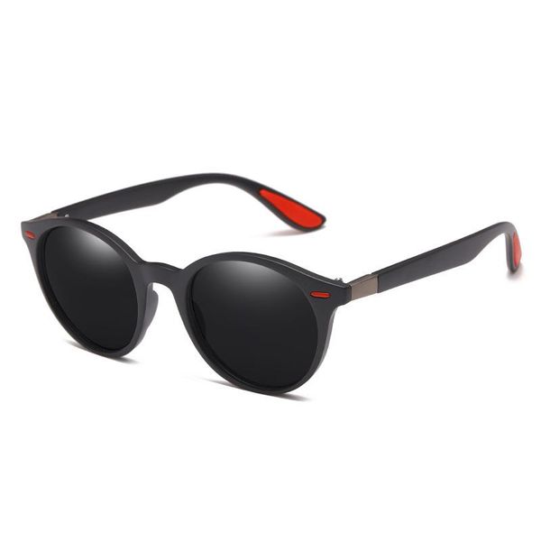 

Sunglasses HYSUN- Round Frame Polarized Male Driver Driving Mirror Sports Outdoor Fishing